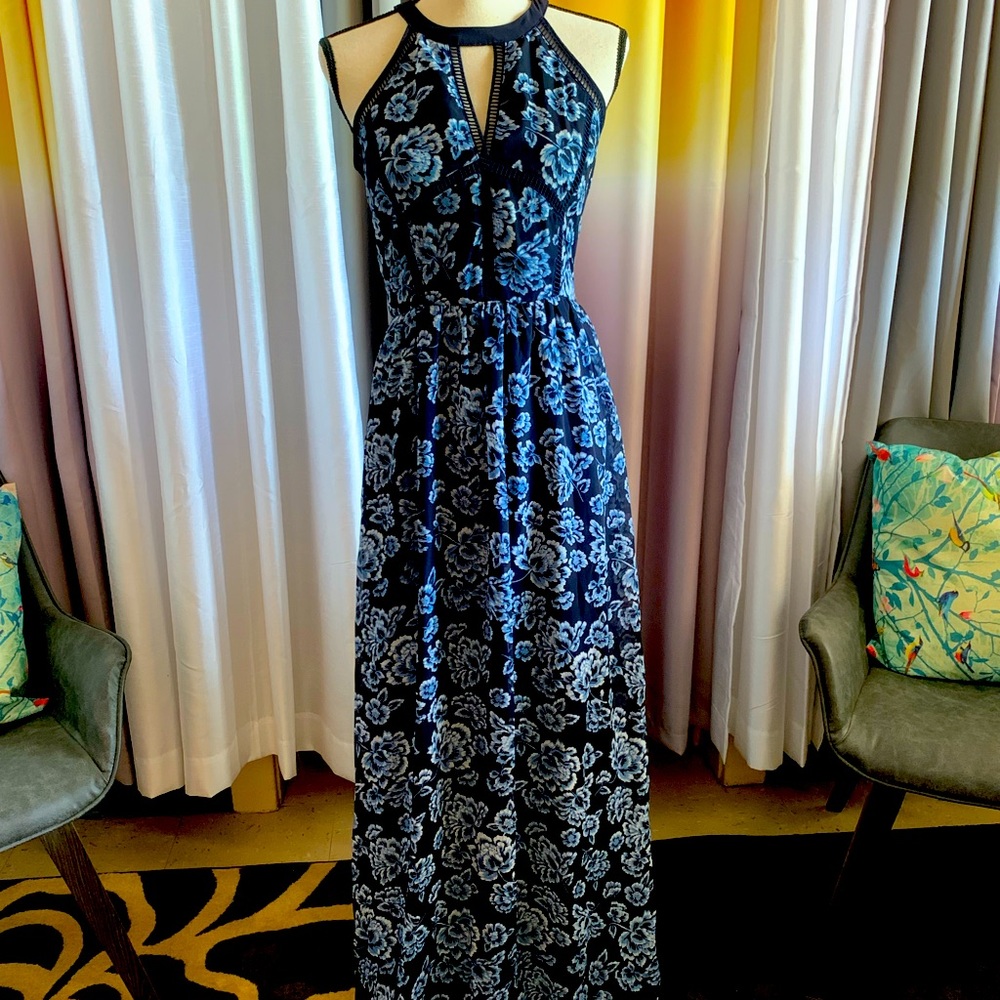 🧡50% off bundles!  Blue rose full length dress